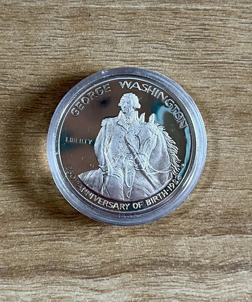1982 George Washington Commemorative Silver Proof & Uncirculated Half Dollar Set