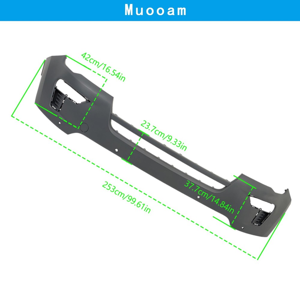 Front Bumper Cover Black Plastic with 4 Sensor Hole Explorer 2018-2019