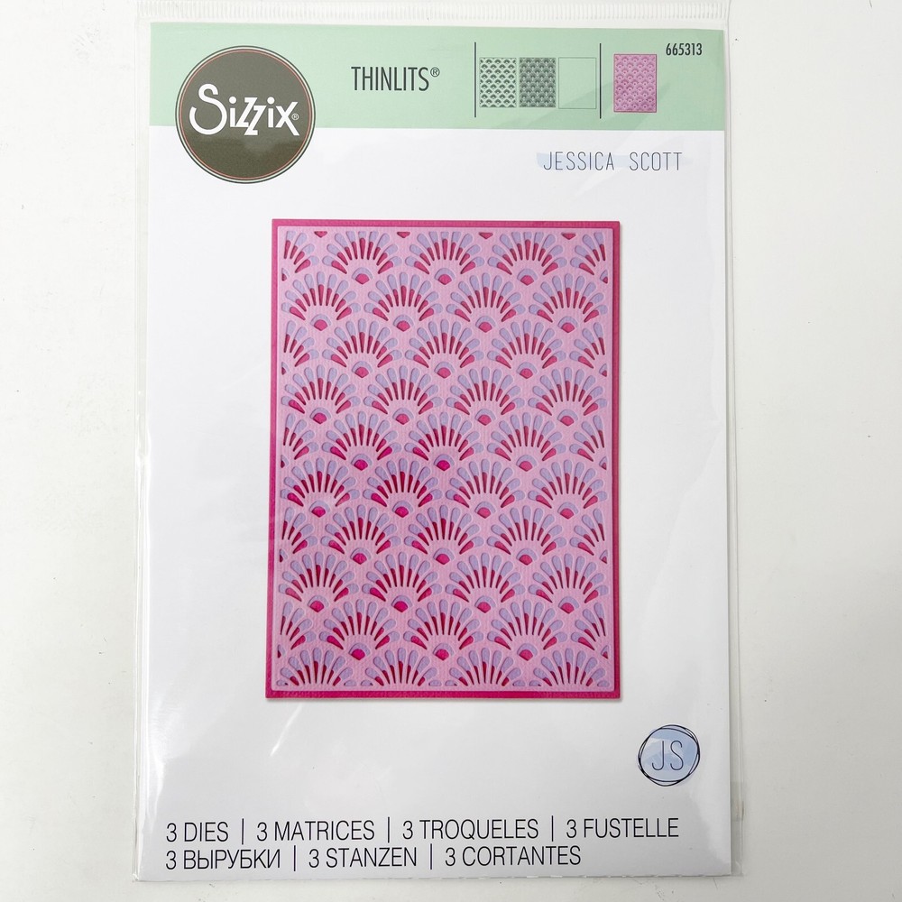 Sizzix Thinlits Cutting Dies Coral Wreath Beach Ocean Bundle & Oil Pastels NEW