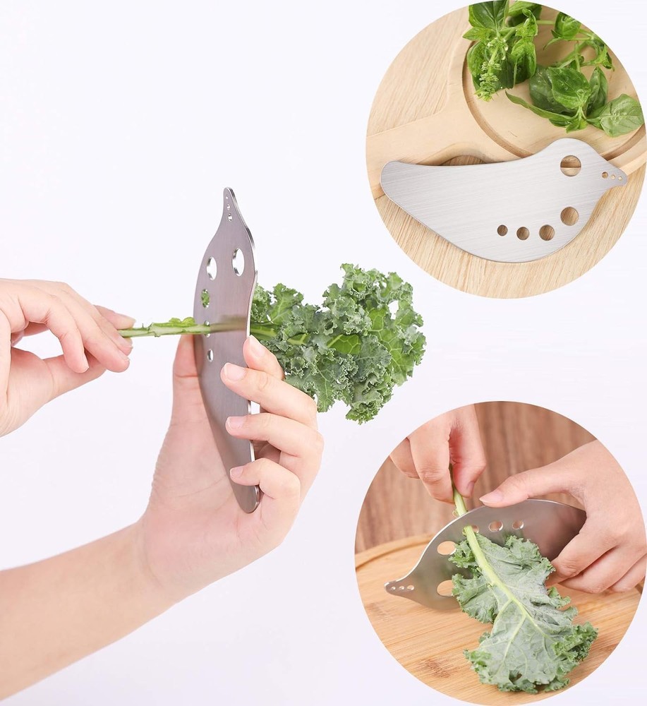 Herb Stripper Tool, Kitchen Leaf Herb Stripping Gadget, Cilantro Stripper for...