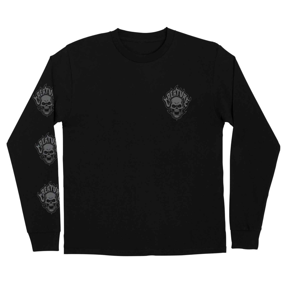 Creature Skateboards Bonehead Flame Long Sleeve Shirt