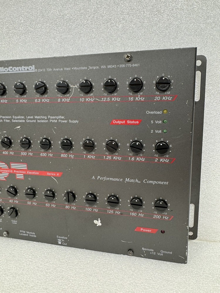 AudioControl EQT Series II One-Third Octave Constant-Q Precision Equalizer