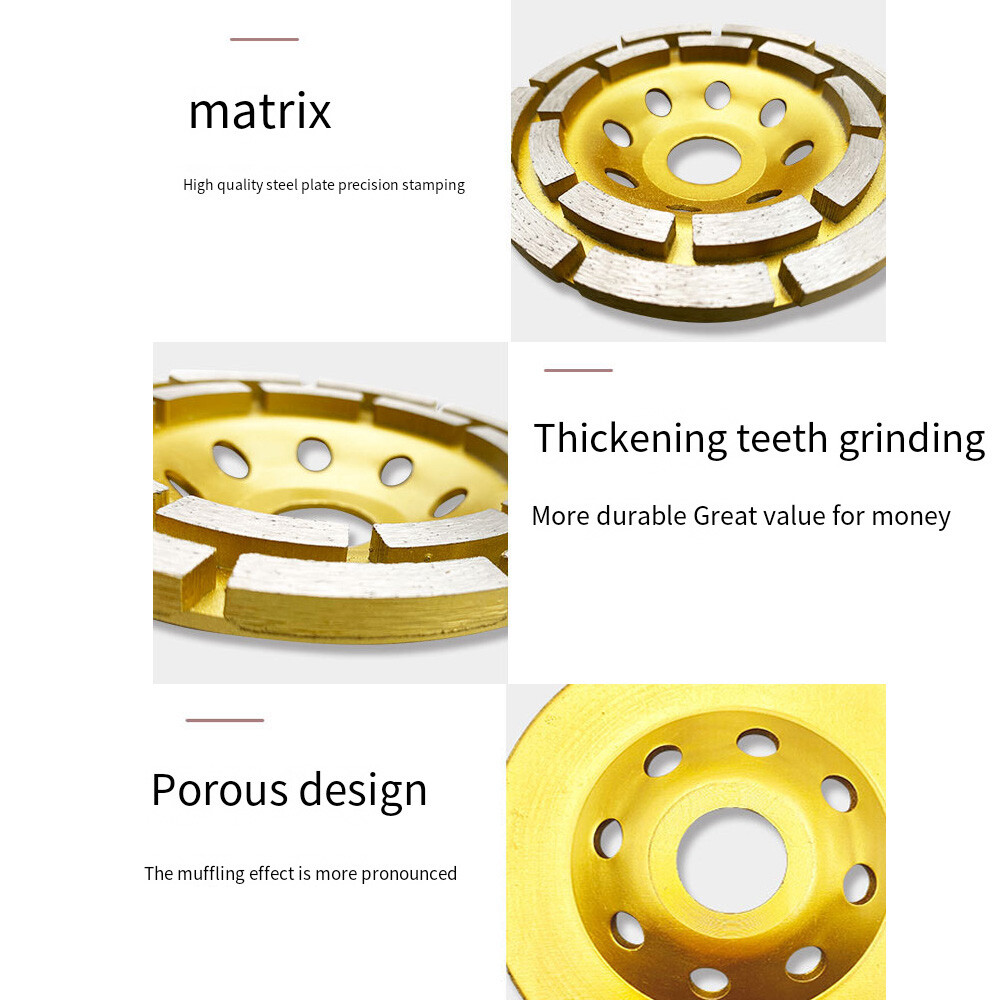 115mm Diamond Segment Grinding Wheel Disc Cup Marble Concrete Granite Stone❥