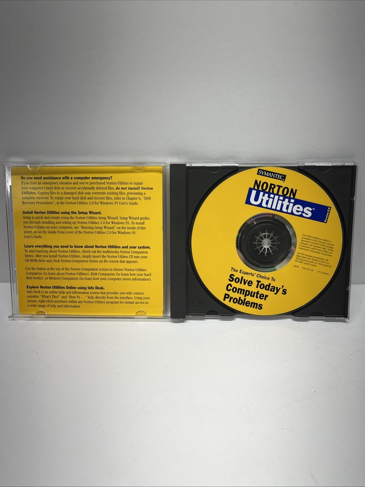 Norton Utilities 2.0 For Windows 95