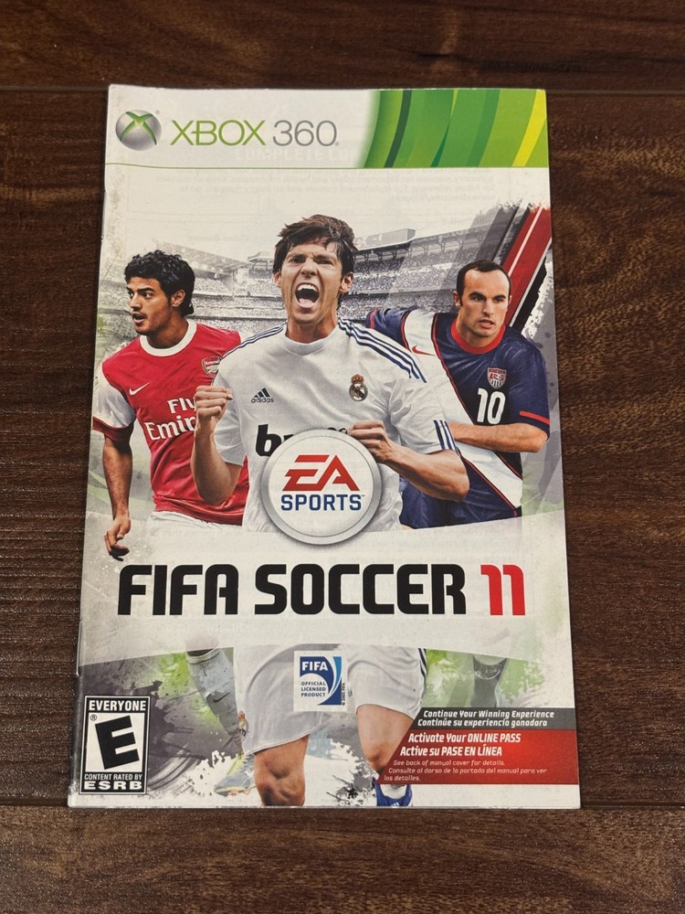 FIFA Soccer 11 2011 XBOX 360 Instruction Manual Only