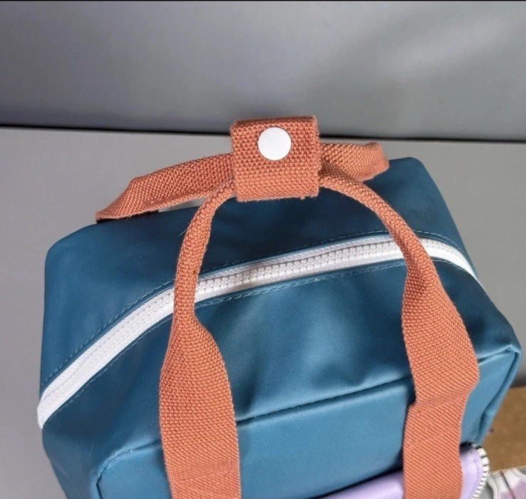 Sticky Lemon Small Envelope Deluxe Backpack Edison Teal Colorful NEW