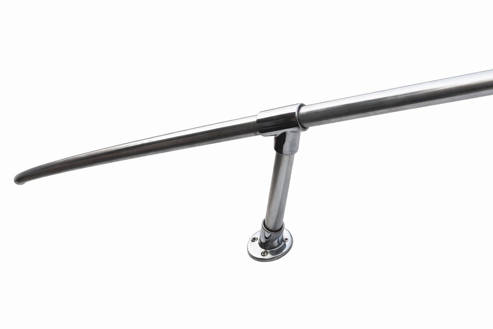 Rinker V190 OEM Bow Rail – Stainless Grab Railing System CLEAN Complete 1987