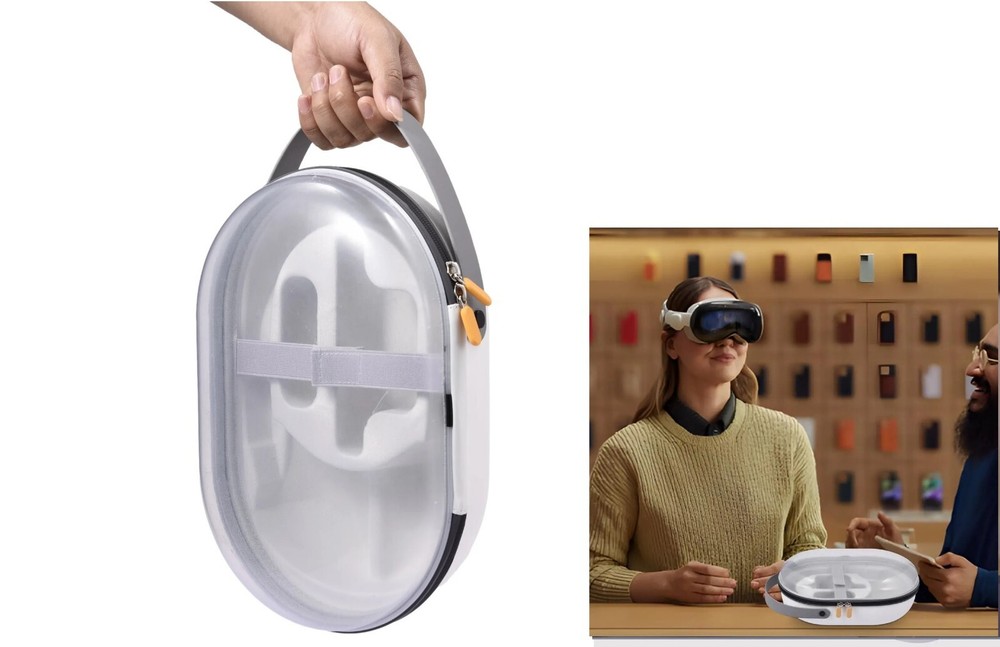 Suitable for Vision Pro Storage Bag With Transparent Outer Shell Dustproof