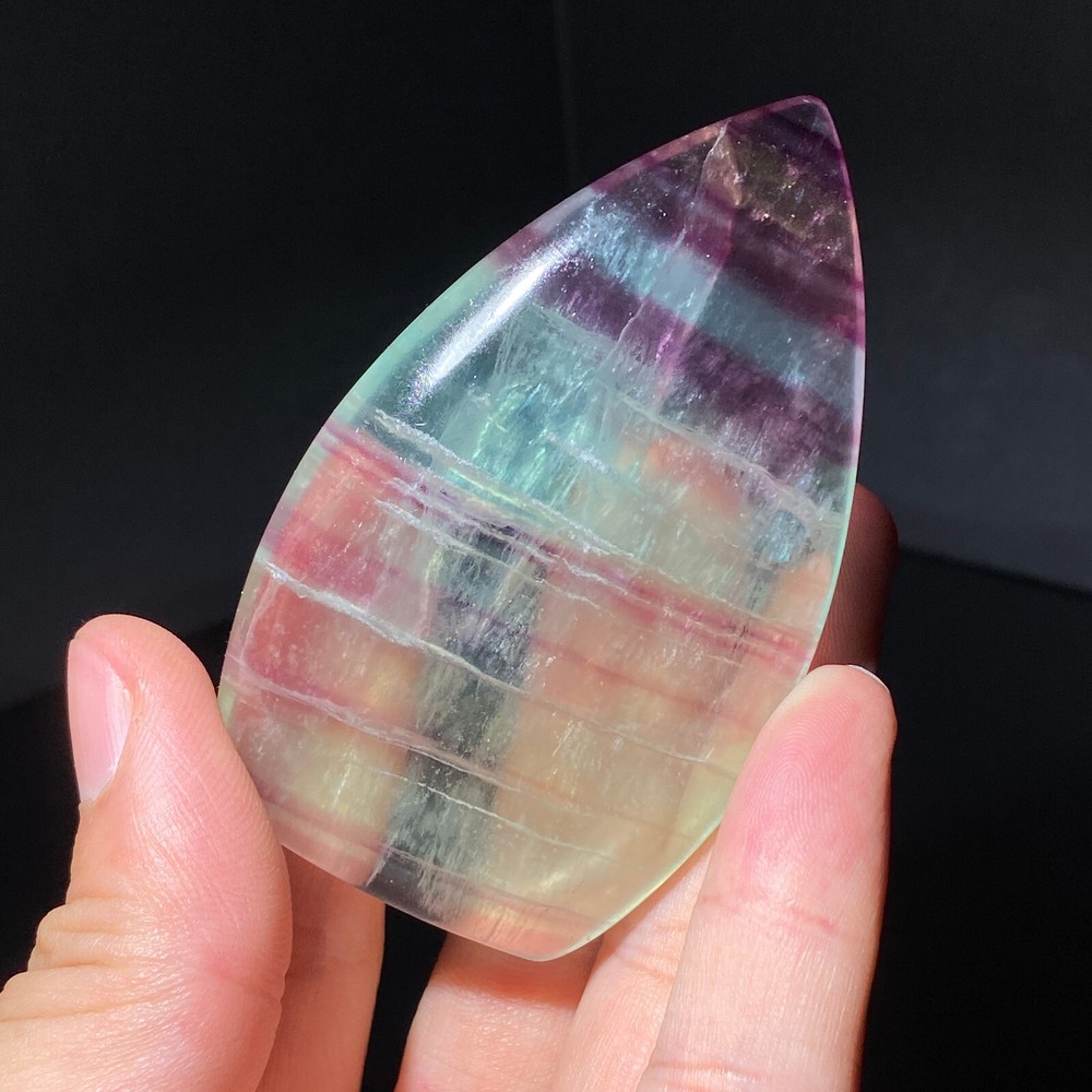 103G Natural colored fluorite crystal column obelisk healing specimen