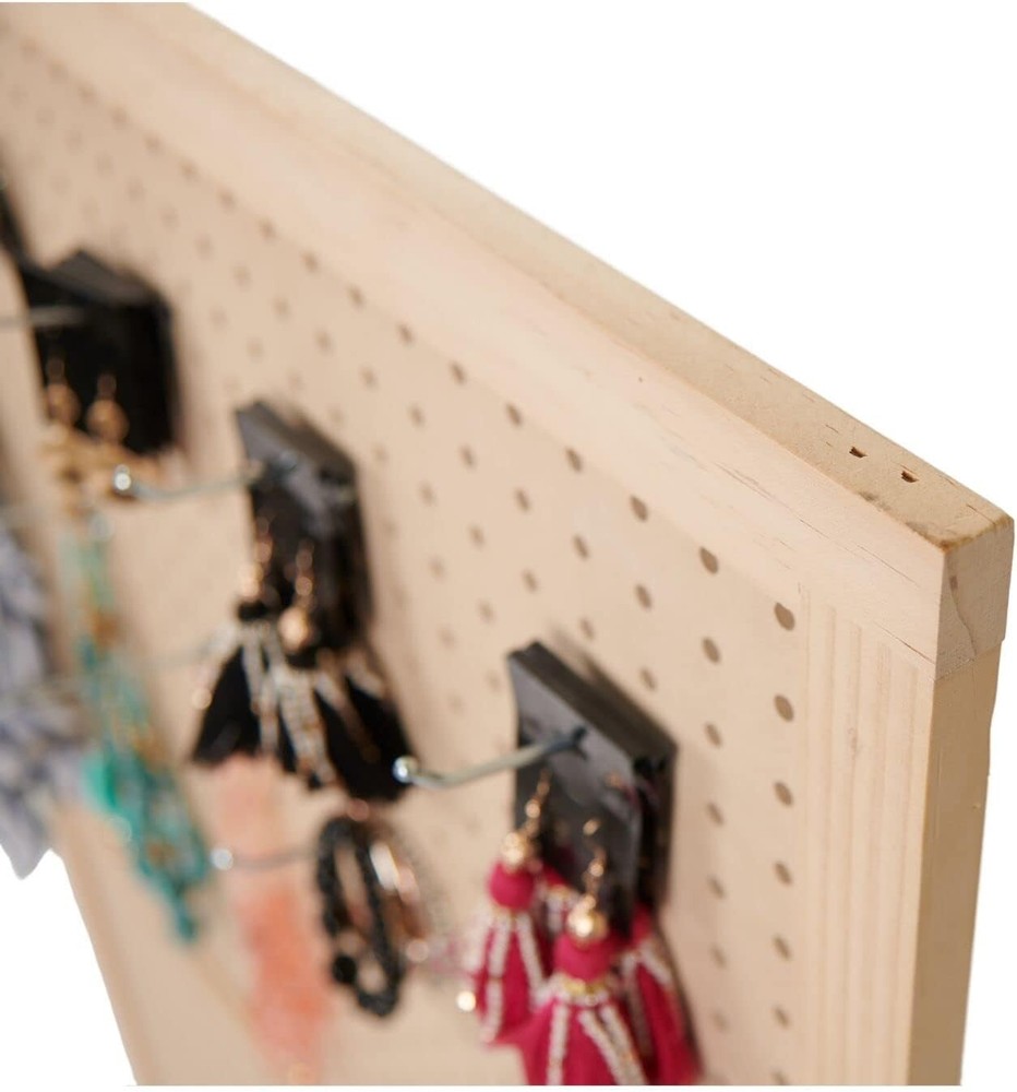 Standing Pegboard Display Craft Panel Organizer Screen 32" Wide x 48" High