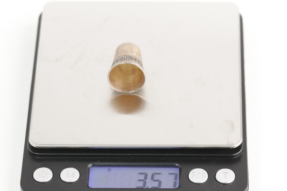 Antique Sterling Silver Thimble Signed Germany 3.57 grams