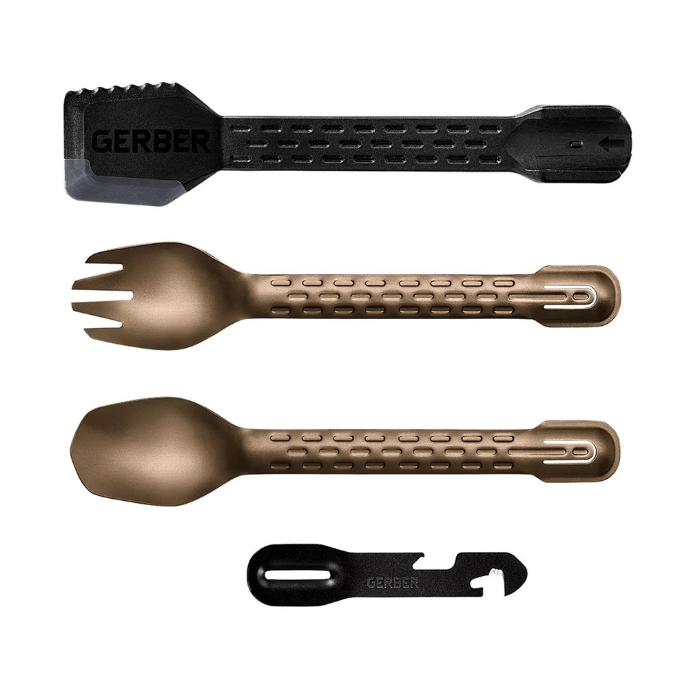 Gerber 31-003465N ComplEAT Camp Kitchen Multi-Tool 2.25 oz 10 Tools Burnt Bronze