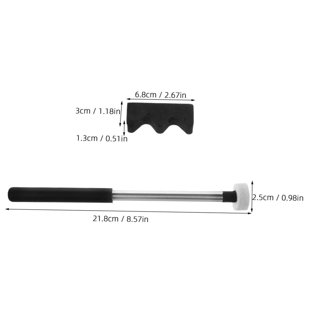 2pairs Tongue Drum Mallets with Bracket Felt Drumsticks for Percussion for Si