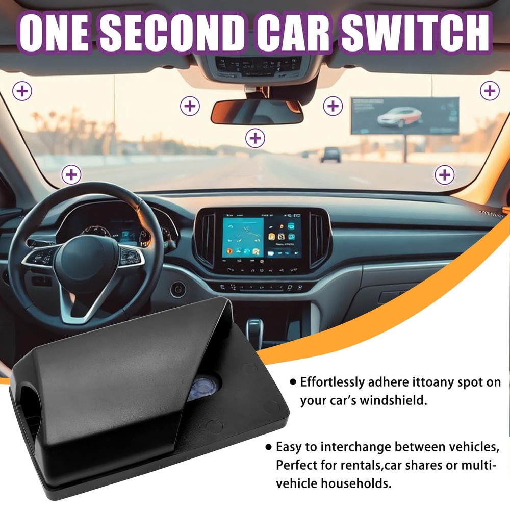 Windshield EZ Pass Holder - Super Strong Suction Cup Mount for EZ Pass, iPass...