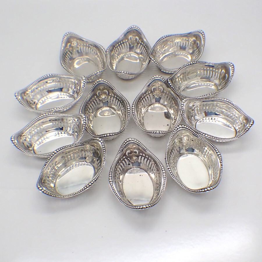 Gorham Nut Cups Set of 12 Sterling Silver 1932
