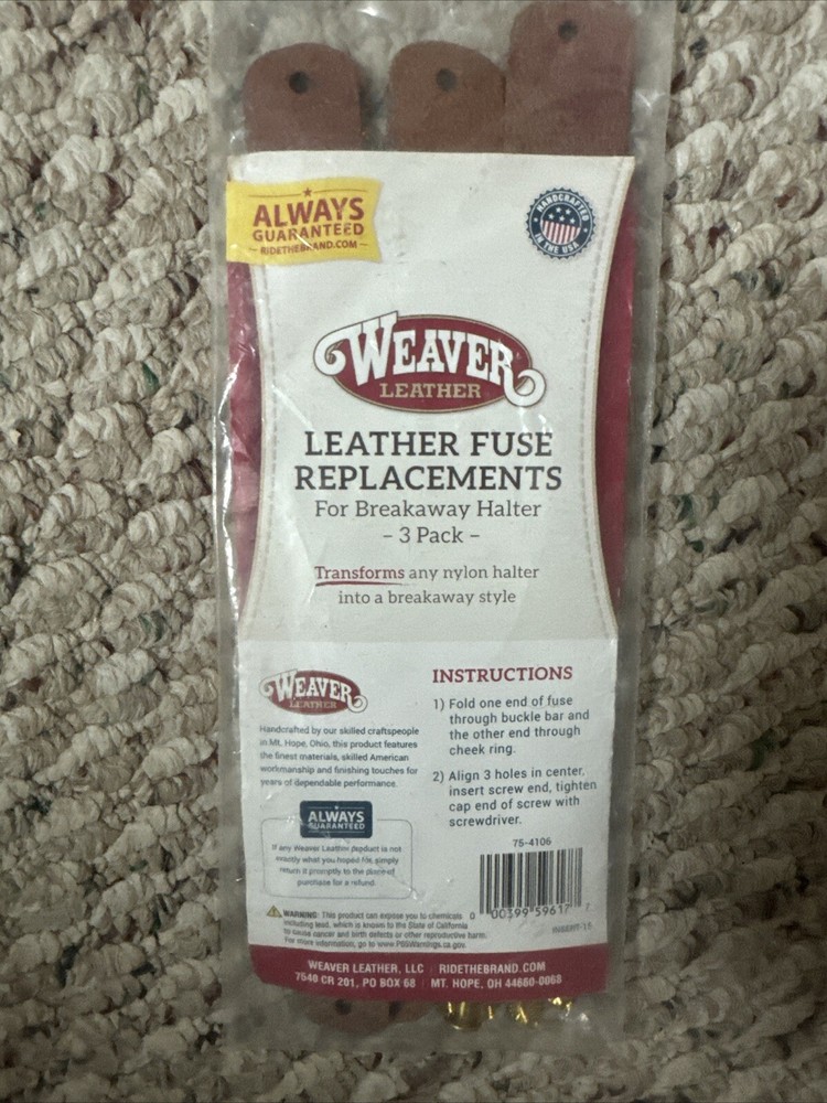 Weaver Leather Breakaway Fuse (3-Pack) , Brown