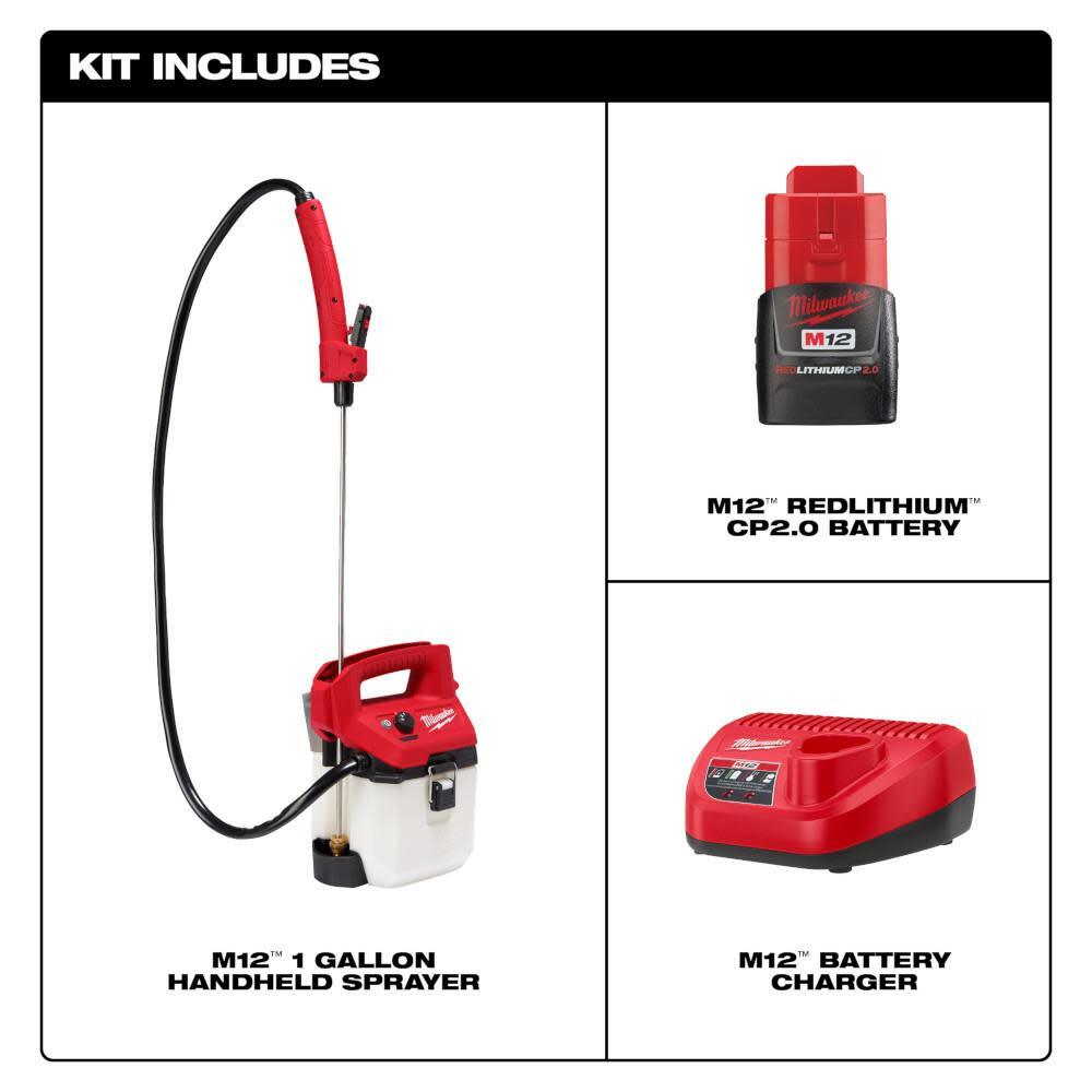 Milwaukee M12 1 Gallon Handheld Sprayer Kit