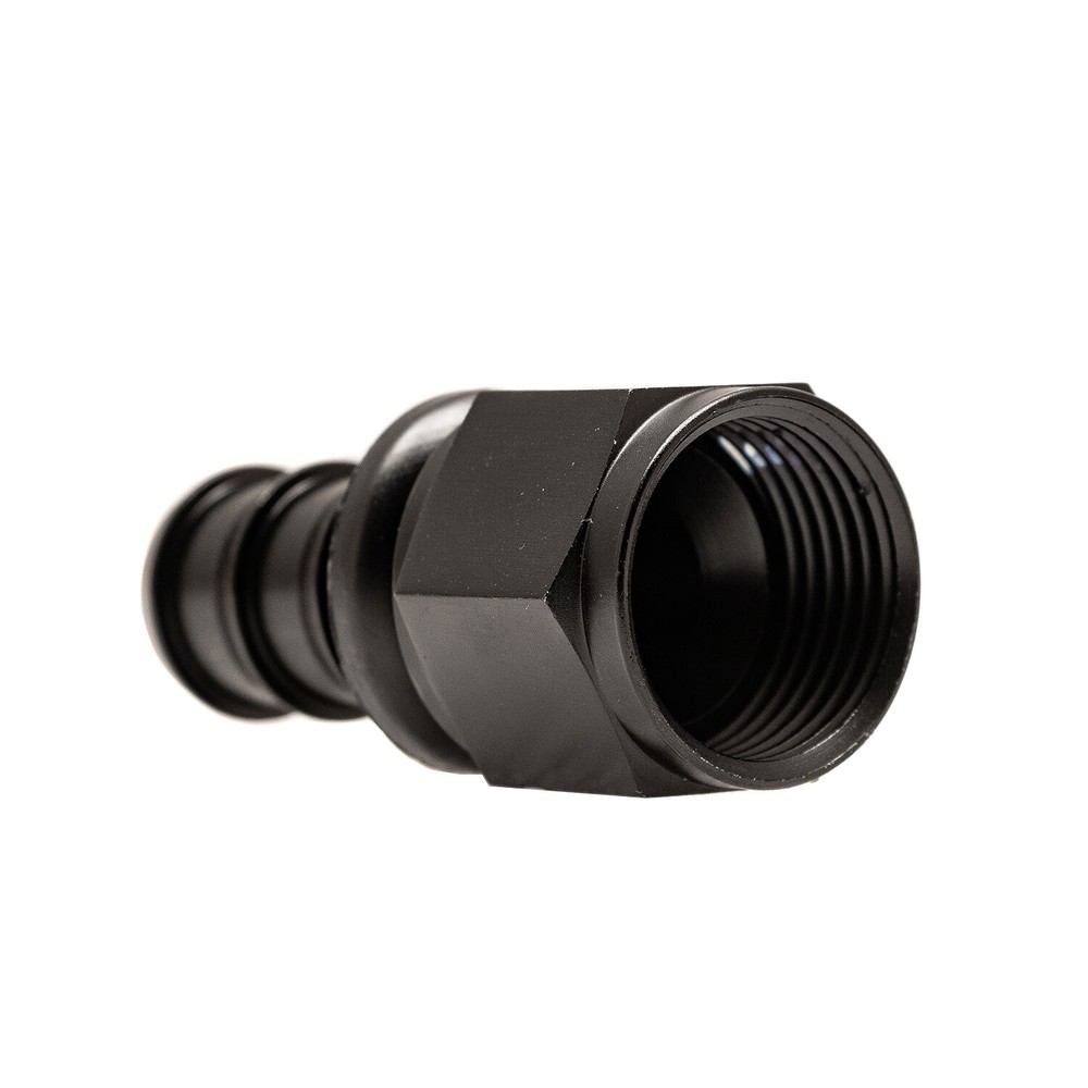 2PCs Aluminum 12AN Straight Push Lock Hose Fitting End Finish.