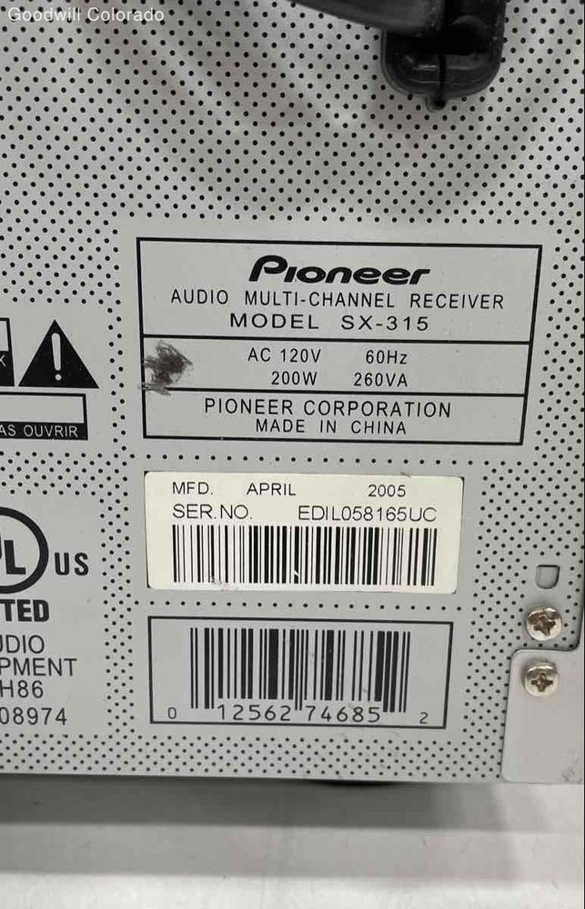 Pioneer SX-315 Receiver