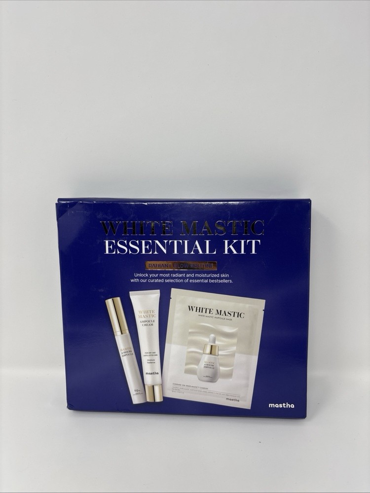 Mastina White Mastic Essential Kit Radiant Glow Routine 3 Step NIB!