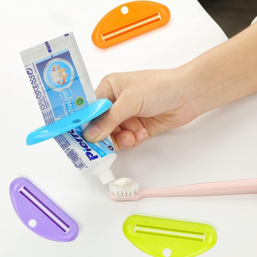 Hanging Toothpaste Tube Squeezer Roller Dispenser Clip Holder 4 Pack
