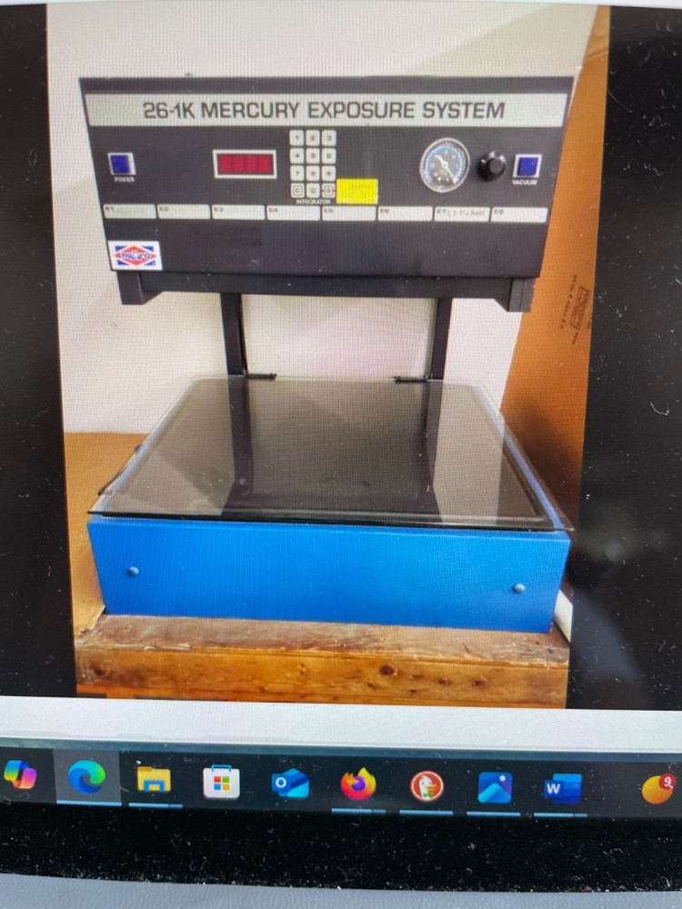 nuArk PLATE MAKER vertical Mercury Printer - 26-1Ks