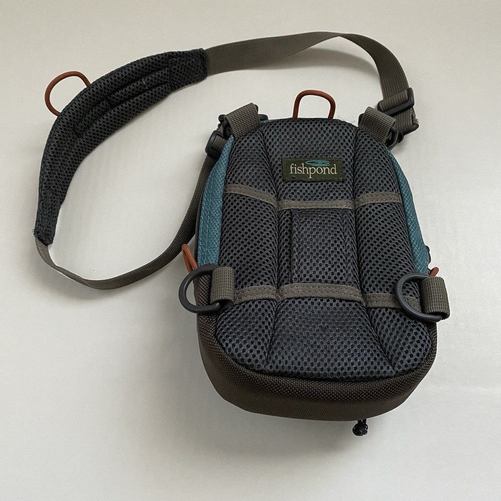 FISHPOND SAN JUAN Vertical Chest Pack Bag Multi-color Blue Excellent Condition