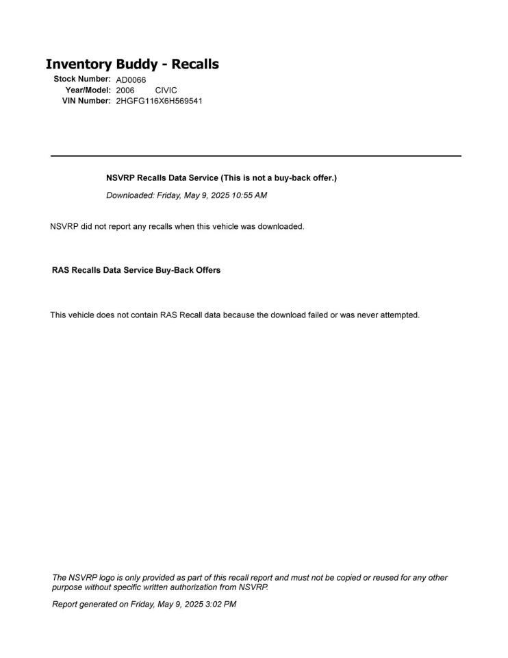 CIVIC 2006 High Mounted Stop Light 958501