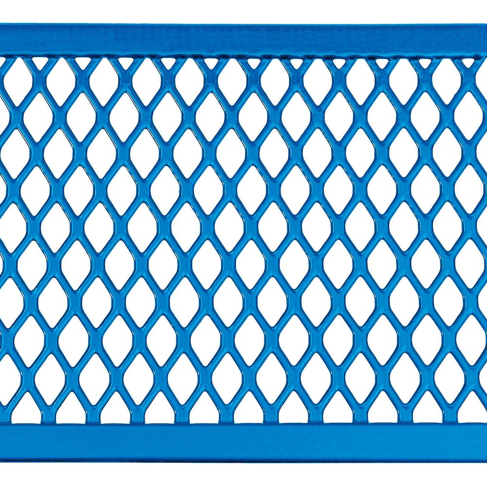 Global Industrial 46" Octagonal Picnic Table Expanded Metal Blue