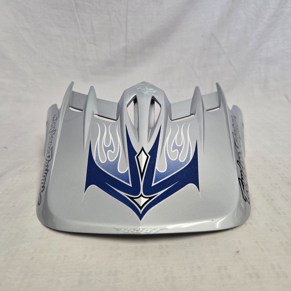 Troy Lee Designs SE Orbit Helmet Replacement Visor Flame Silver