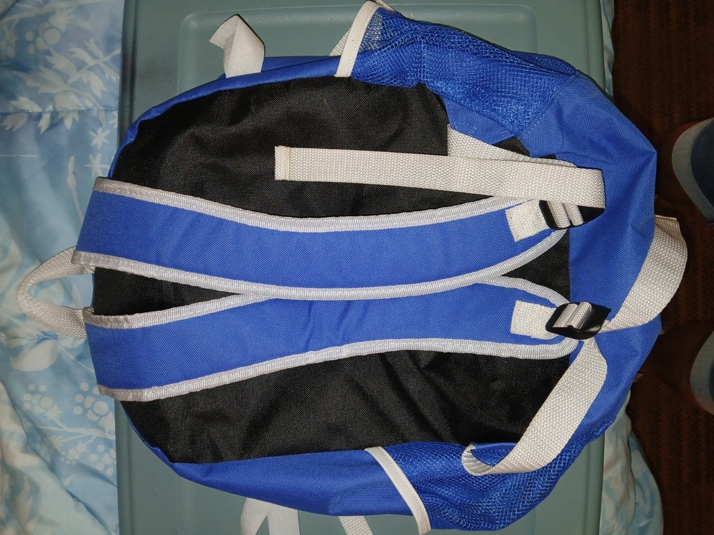 Rawlings Savage Baseball Backpack Blue Bat Compartment 3 Pockets Polyester