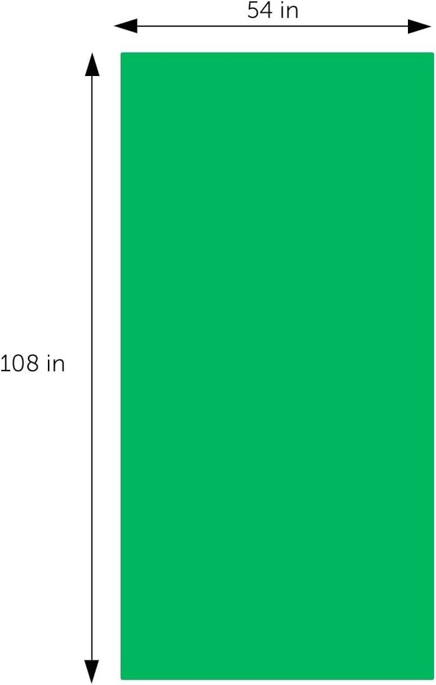 DecorRack 2 Rectangular Tablecloths BPA-Free Plastic, 54 x 108 2 Pack, Green