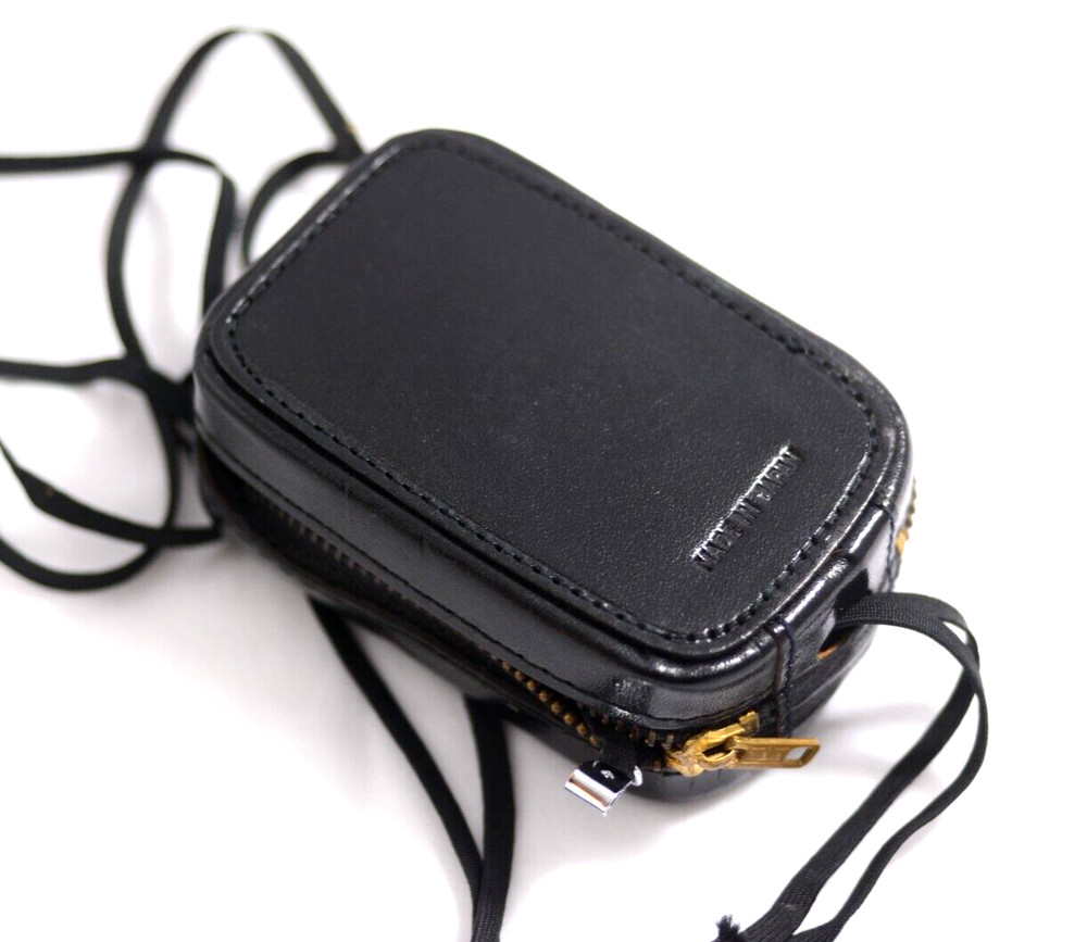 SEKONIC MICRO-LEADER BLACK LEATHER LIGHT METER CASE WITH STRAP (EXCELLENT)