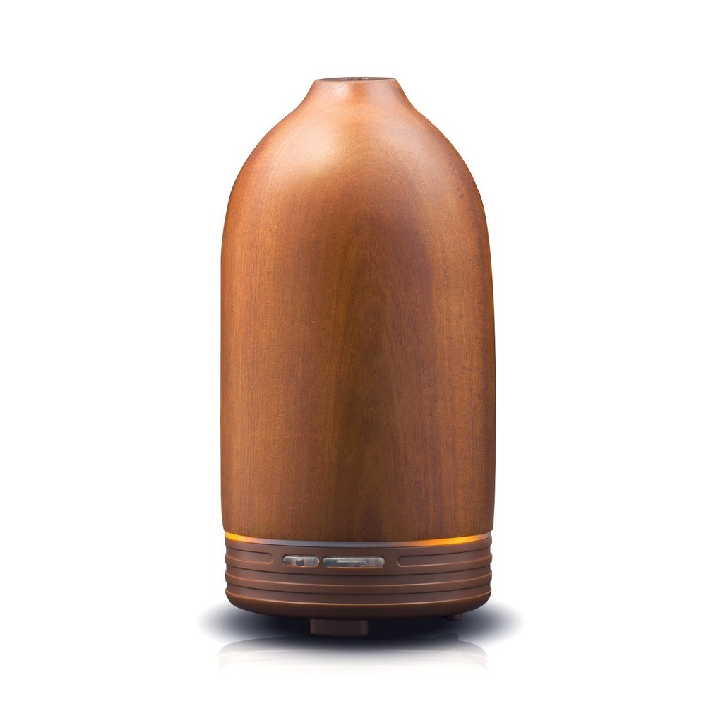 Real Wood Essential Oil Diffuser Ultrasonic Aromatherapy Diffuser with LED Light