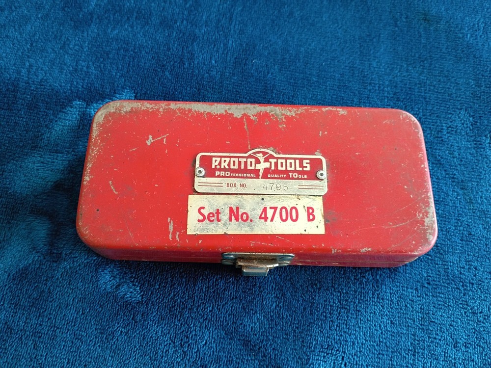 Proto Professional Red Tool Box Flying Lady 4795 Box Vintage Metal.