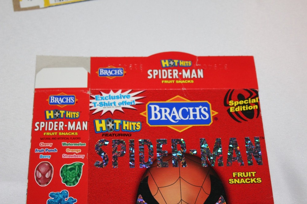 2002 Spider-man Brachs Fruit Snacks Empty Advertising Display Box Candy Marvel