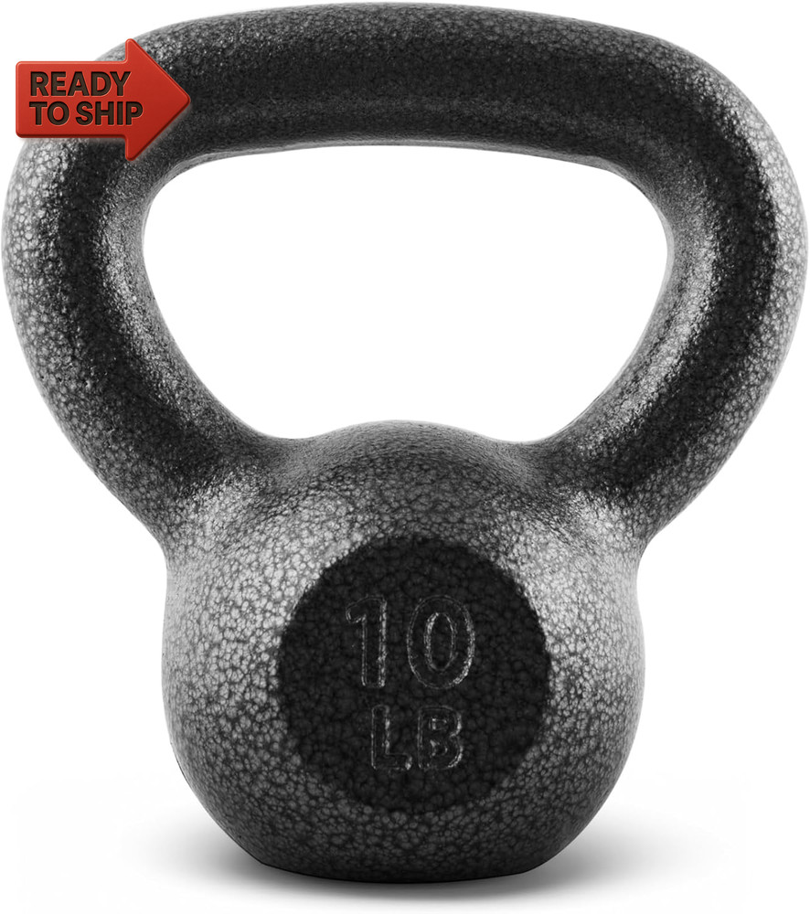 Black Cast Iron Kettlebell Single or Set | 10-80 Lbs