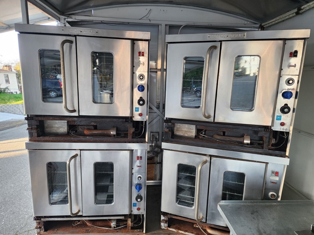 Double Stack Propane Convection Ovens Montague A-115(2) 115X Bakery Depth NSF