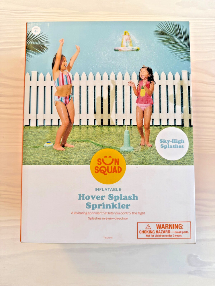 Inflatable Hover Splash Sprinkler With Sky High Splashers, SUN SQUAD