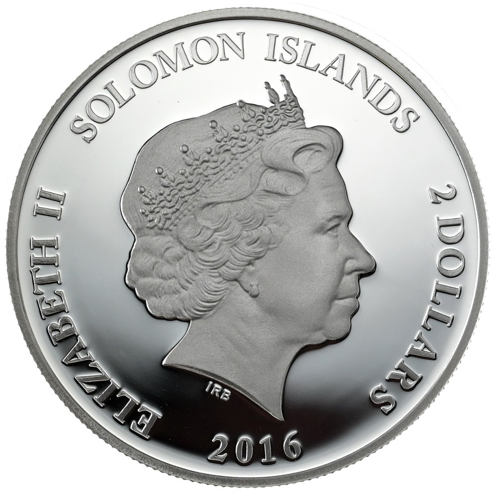 SOLOMON ISLANDS $2 2016 Silver Proof 'Ancient Egypt - Luxor Temple'