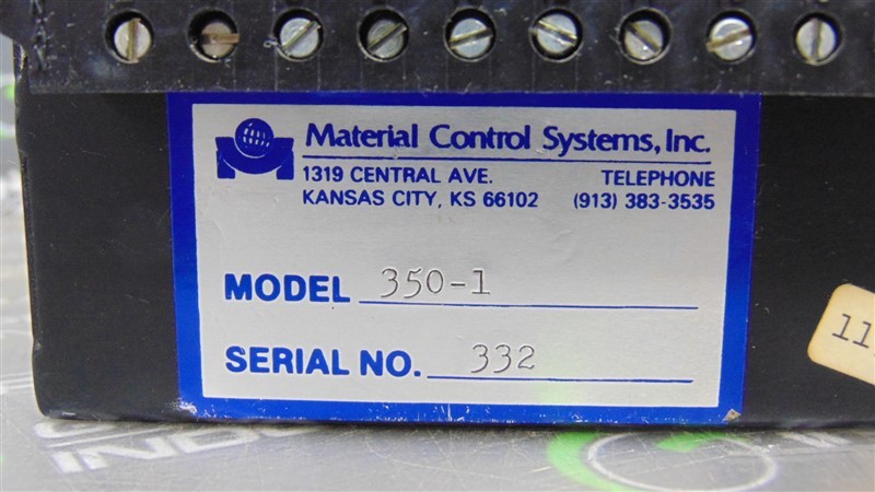USED Material Control Systems, Inc. Model 350-1 Monitor Module