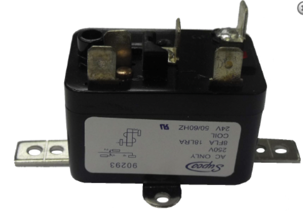 Supco 90293 General Purpose Fan Relay, SPDT, 24V