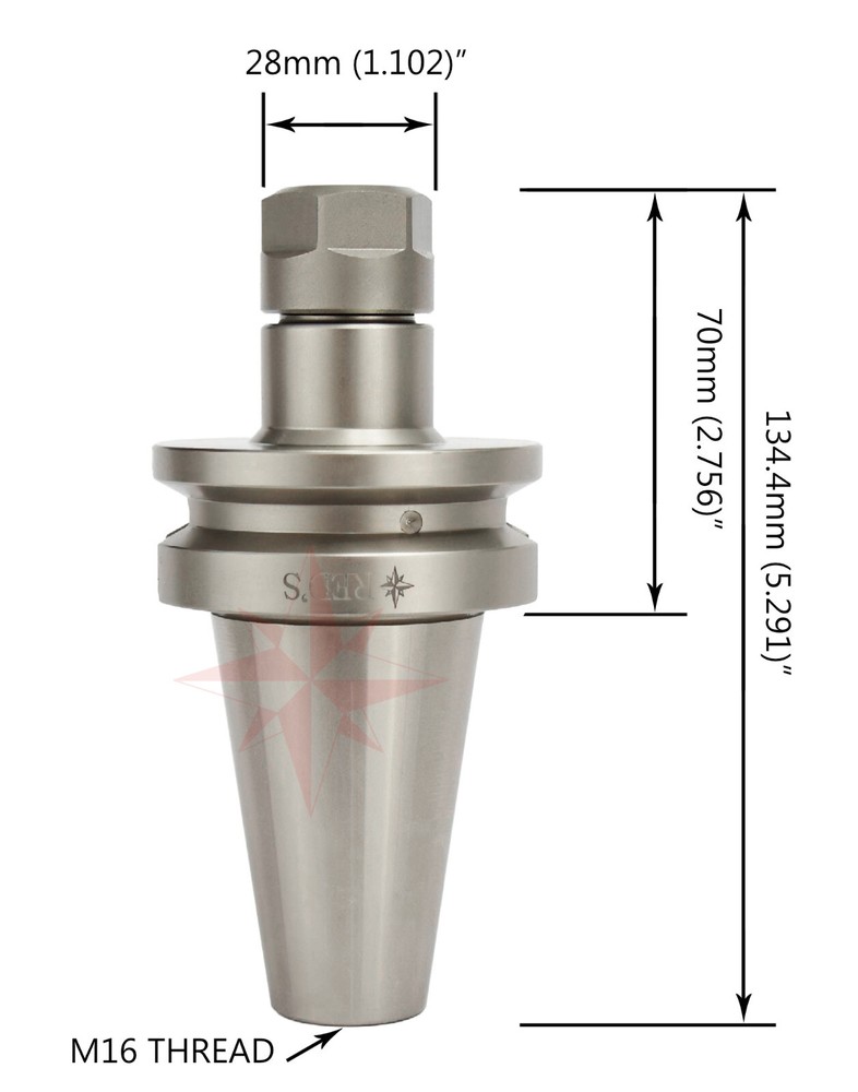 BT40-ER16-70 Precision Collet Chuck Tool Holder CNC mill