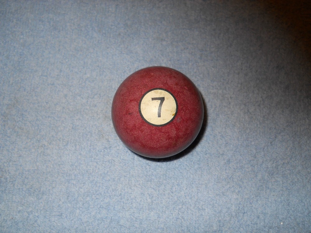 Vintage Clay Billiard Ball - #7