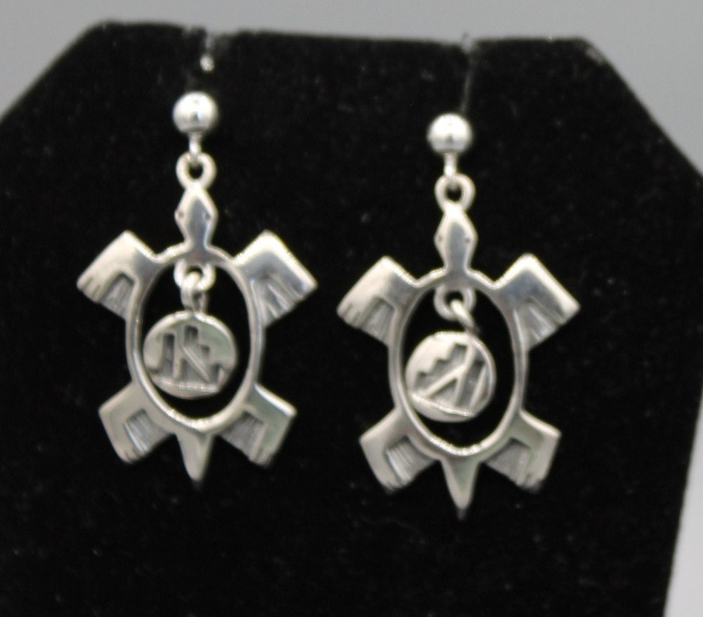 Sterling Silver Turtle Earrings