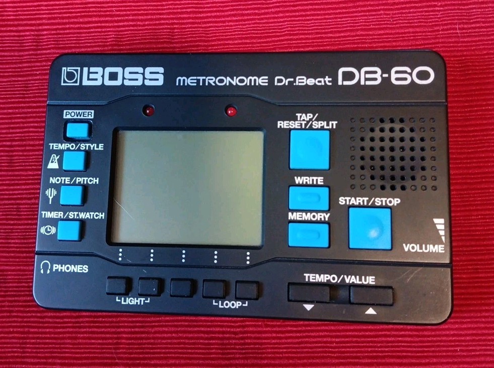 Boss Dr. Beat DB-60 Professional Electronic Metronome Tested Working EUC