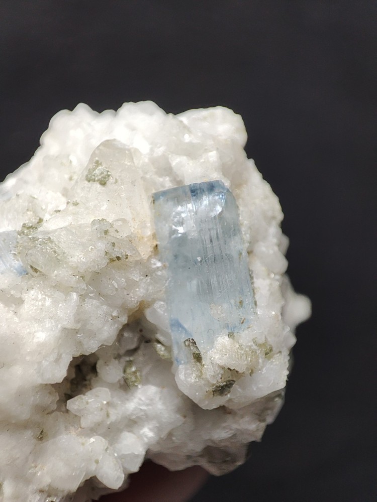 Alkali Beryl Crystal On Matrix With Nice Terminations-Pak.