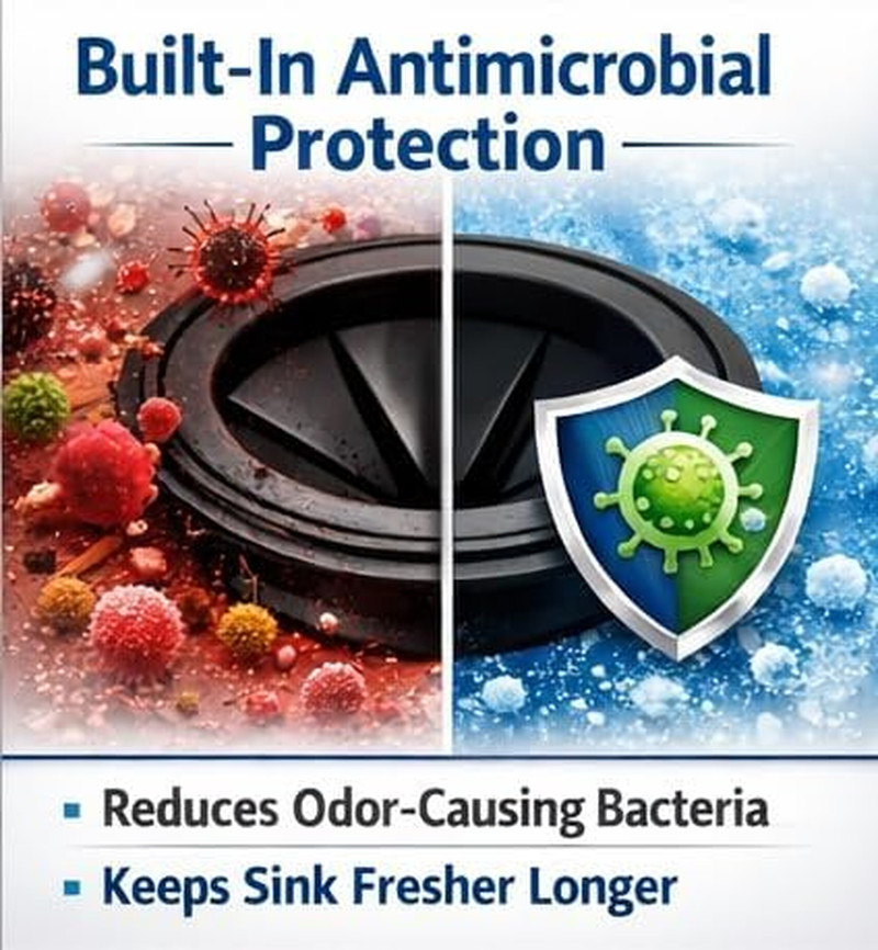 Replacement for Insinkerator Antimicrobial Quiet Collar Sink Baffle Part# QCB-AM