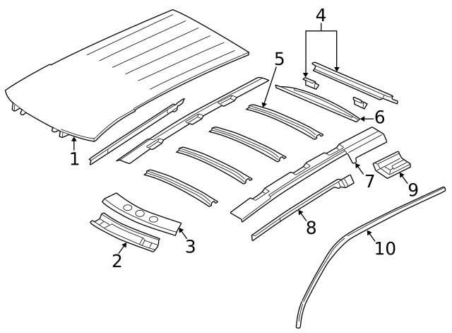 Genuine GM Inner Rail 10237377