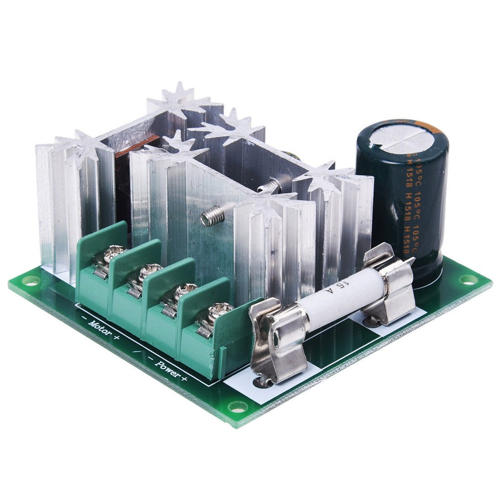 15A 6V-90V Pulse Width Modulator PWM Stepless DC Motor Speed Controller US